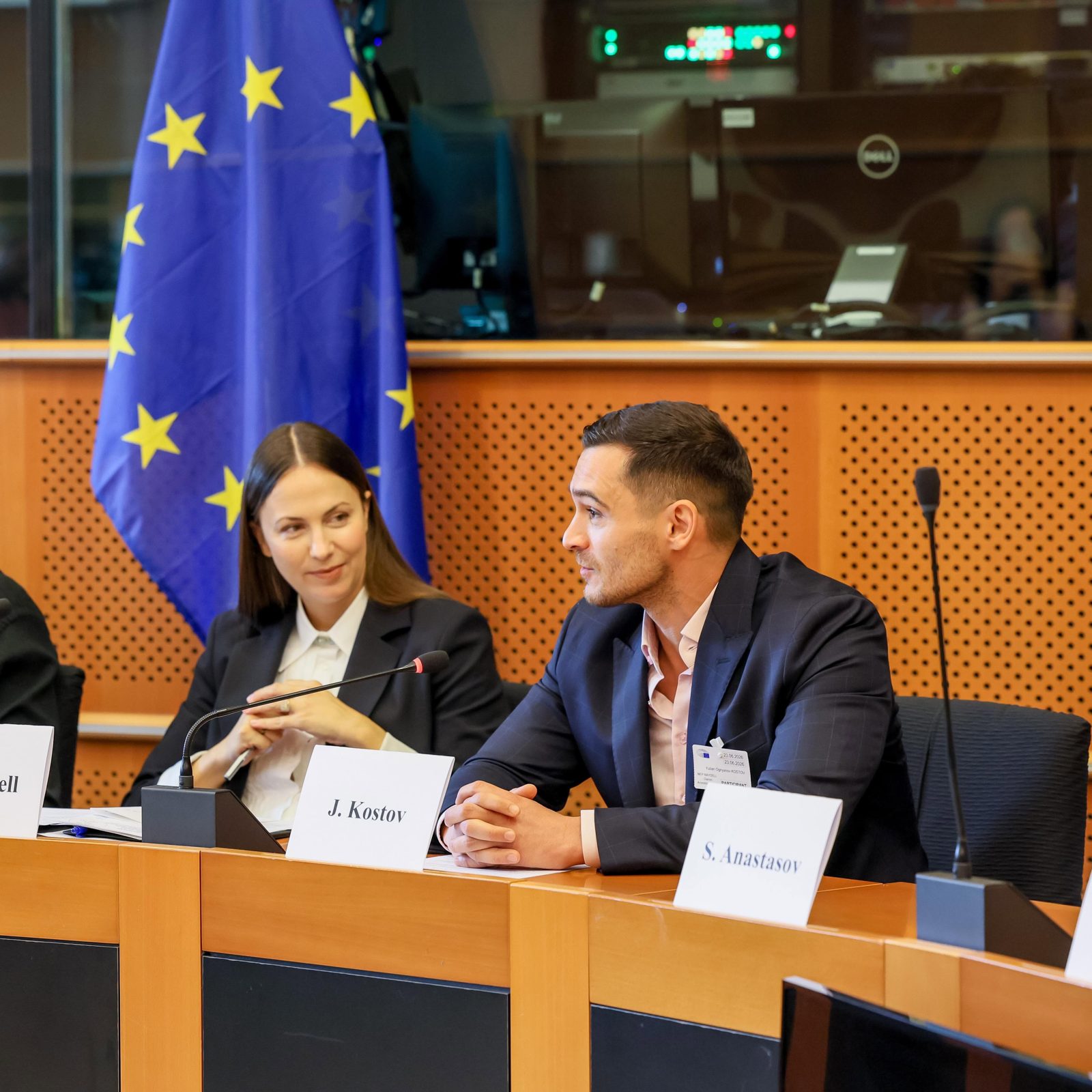 Julian Kostov speaking at the European Parliament